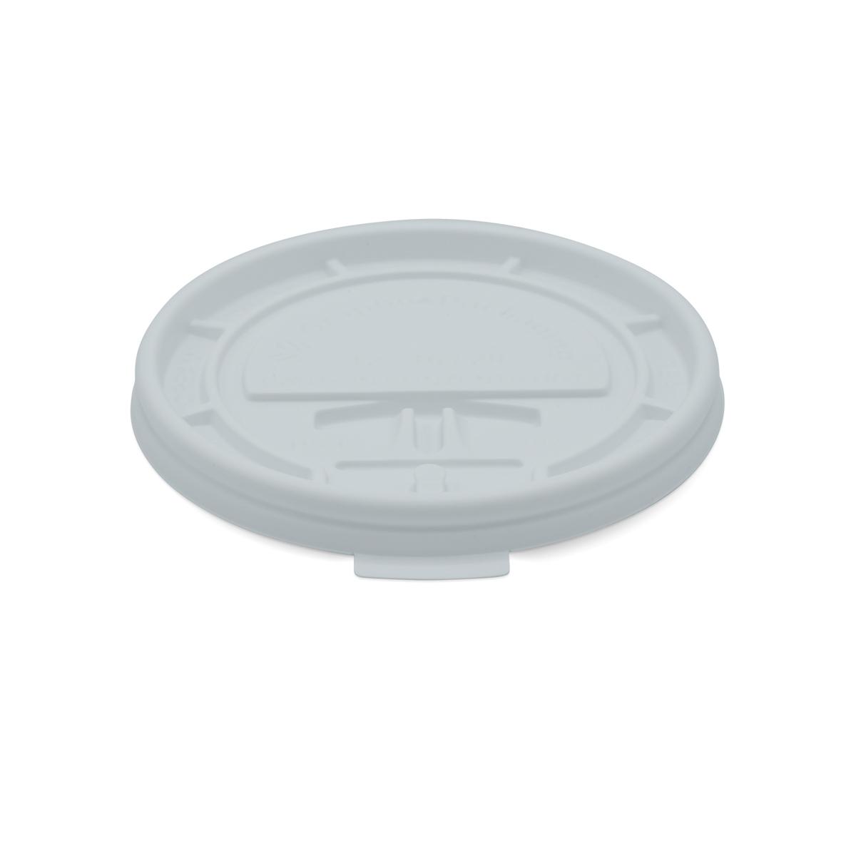Victoria Bay Lid Flat PS White For 10-20 OZ Hot Cup 1000/Case