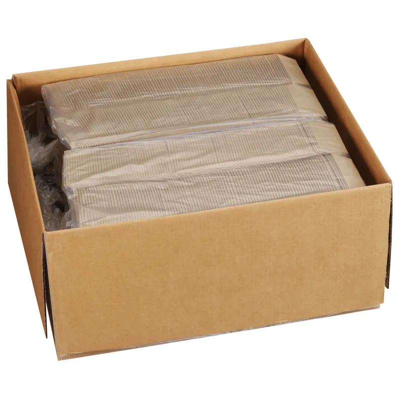 Take-Out Box Hinged With Dome Lid 5X4.63X3 IN Corrugated Paperboard Kraft Square Fluted 400/Case