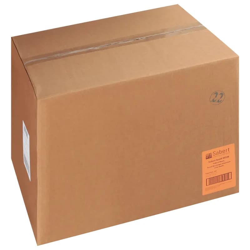 Take-Out Box Hinged With Dome Lid Small (SM) 7.8X3.3X3 IN Corrugated Paperboard Kraft Rectangle Fluted 420/Case
