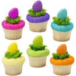Cake & Cupcake Topper Pick 1.2X0.3X2.85 IN Assorted Easter Egg 144/Each