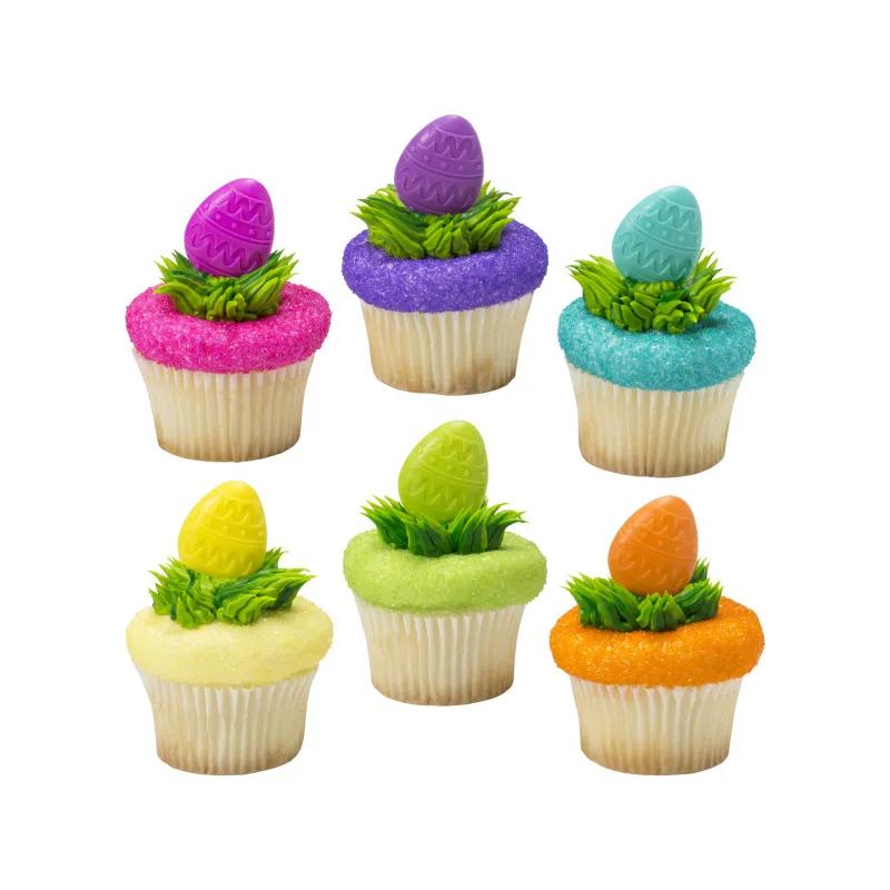 Cake & Cupcake Topper Pick 1.2X0.3X2.85 IN Assorted Easter Egg 144/Each