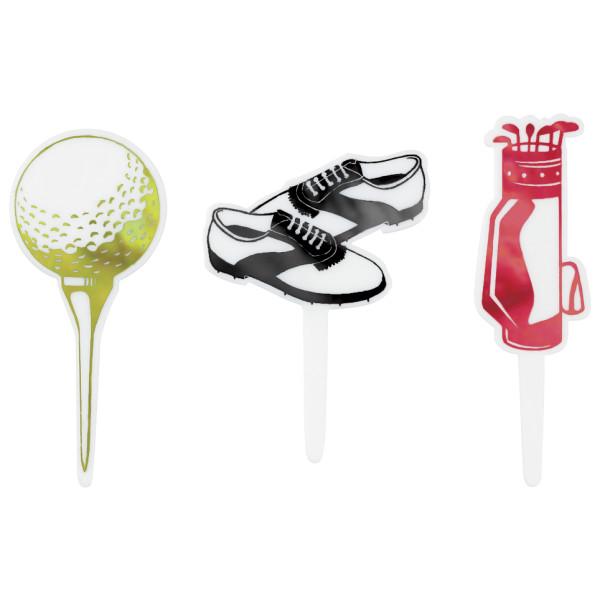 Cake & Cupcake Topper Pick Golf 144/Each