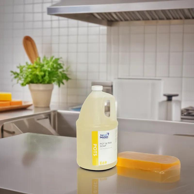 EcoLogic Solutions Manual Pot & Pan Detergent 1 GAL Liquid 4/Case