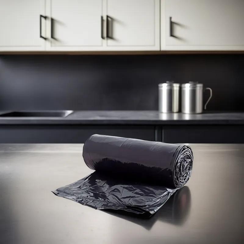 Can Liner 38X58 IN Black Plastic 1.7MIL 100/Case