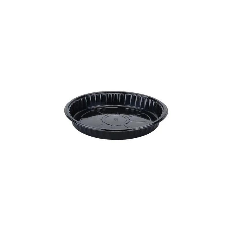 Cake Baking Tray 10X1.25 IN Plastic Black Round Oven Safe 200/Case