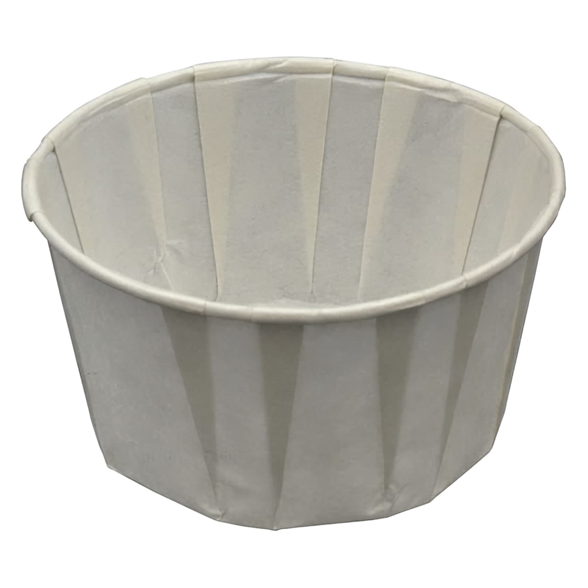 Souffle & Portion Cup 4 OZ Single Wall Poly-Coated Paper White Round Moisture Resistant 5000/Case