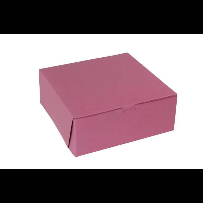 Bakery Box 10X10X4 IN Paperboard Strawberry Corner Lock 1-Piece 100/Bundle