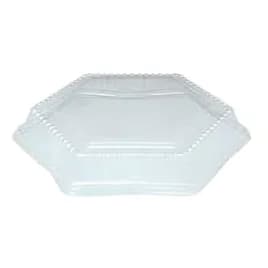 Lid Dome 10.56 IN PET Clear Hexagon For Container 200/Case