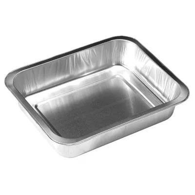 Take-Out Container Base 7.76X6.1X1.57 IN Aluminum Silver Rectangle 480/Case