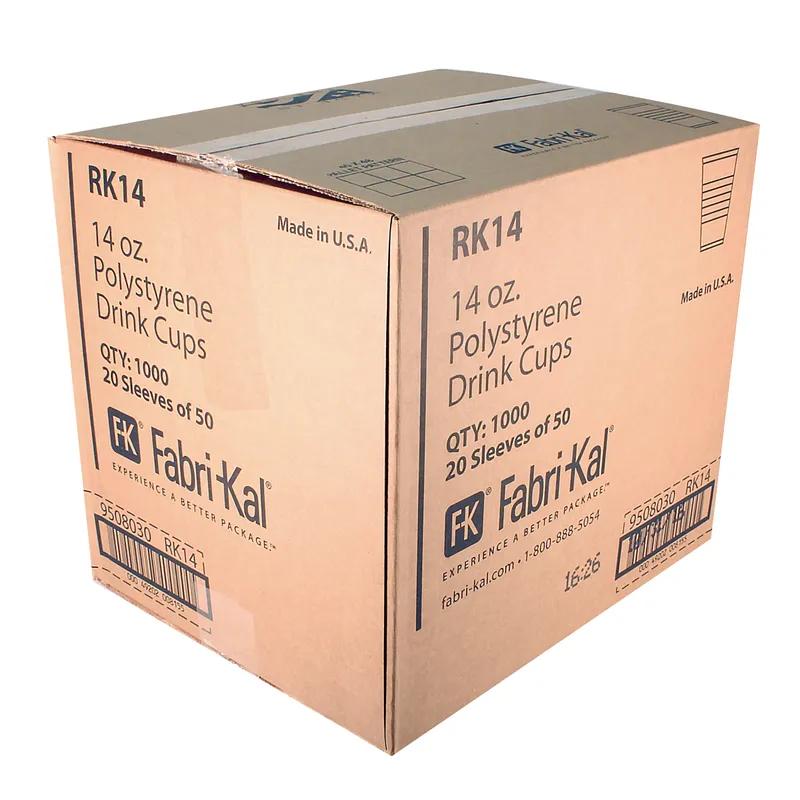 RK Cold Cup 14 OZ HIPS Translucent 1000/Case