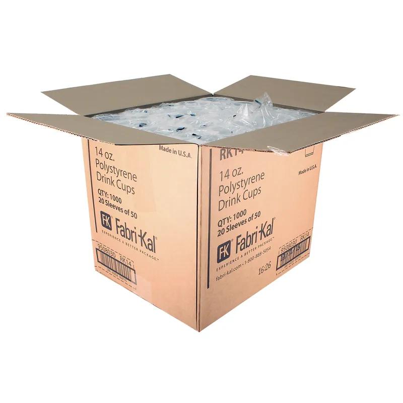 RK Cold Cup 14 OZ HIPS Translucent 1000/Case