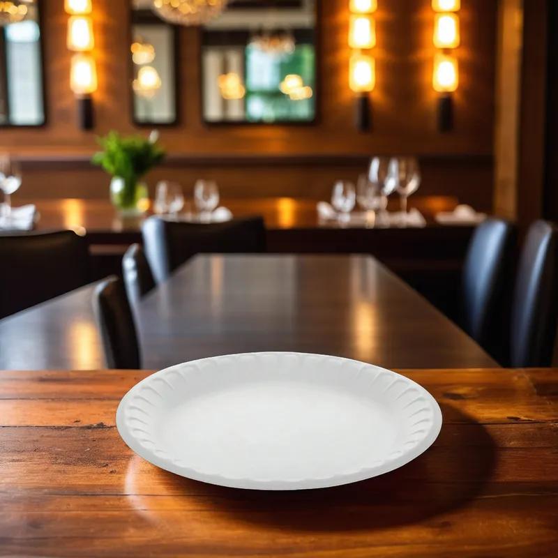 Victoria Bay Plate 9 IN Polystyrene Foam Round Retail 500/Case