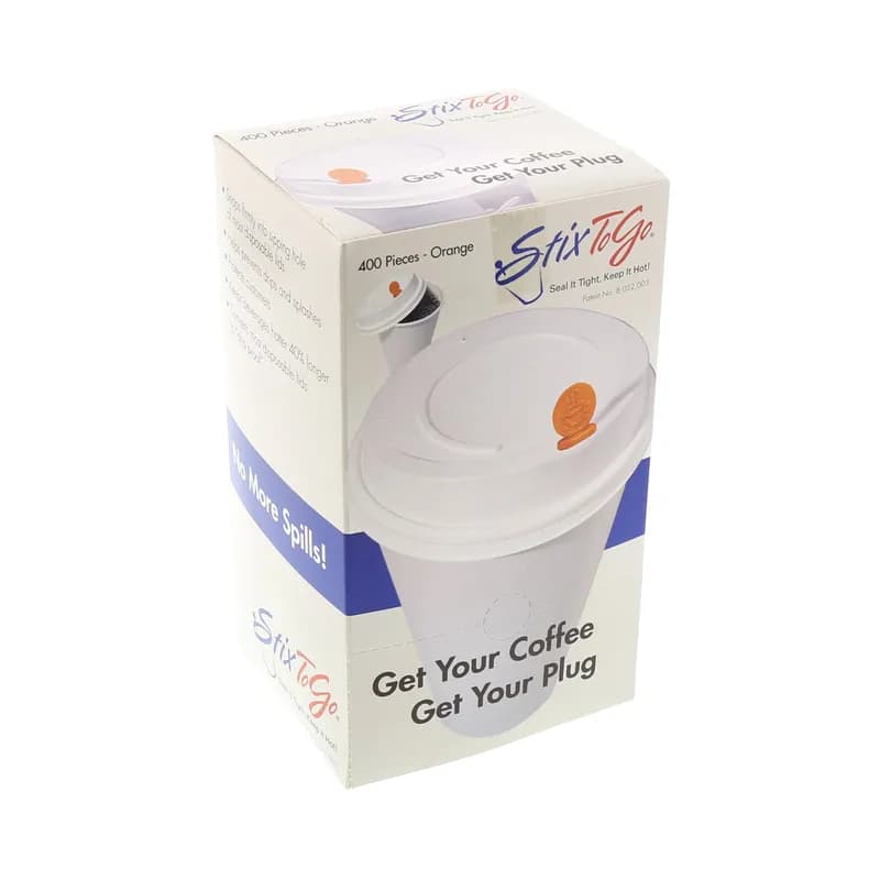 StixToGo Beverage Plug Plastic Orange 2000/Case