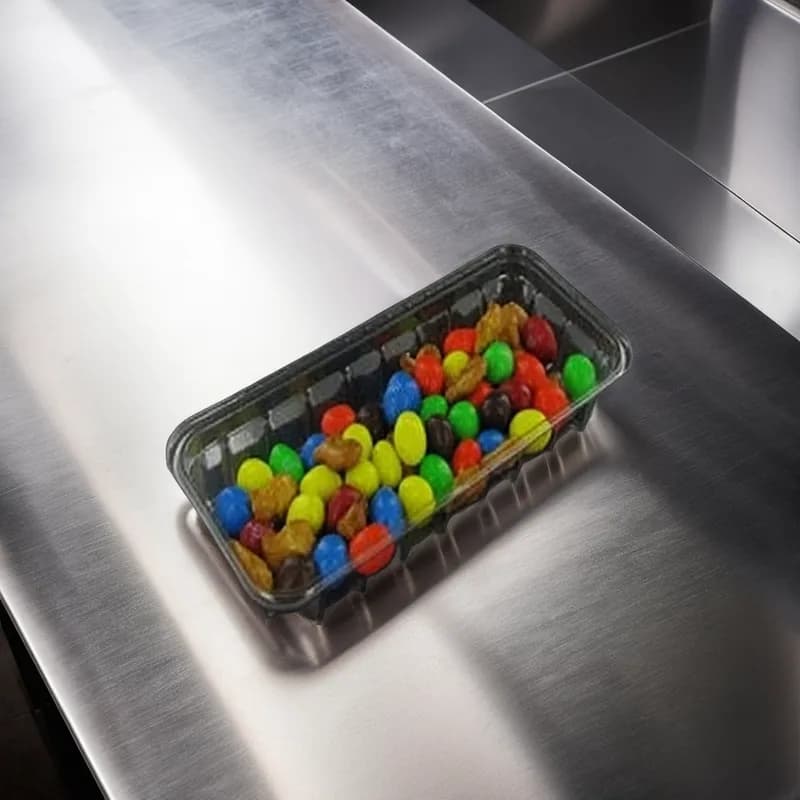 Meat Tray 8.44X4X2 IN OPS Clear Rectangle 1000/Case