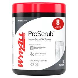 WypAll® Sani-Tuff HD Hand Cleaner Wipe 9.5X12 IN Orange Citrus Green White Waterless 50 Sheets/Roll 8 Rolls/Case