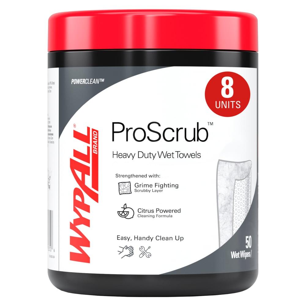 WypAll® Sani-Tuff HD Hand Cleaner Wipe 9.5X12 IN Orange Citrus Green White Waterless 50 Sheets/Roll 8 Rolls/Case