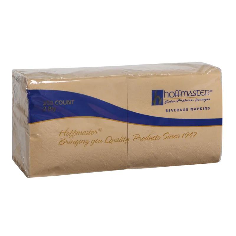 Beverage Napkins 10X10 IN Beige Paper 2PLY 1000/Case