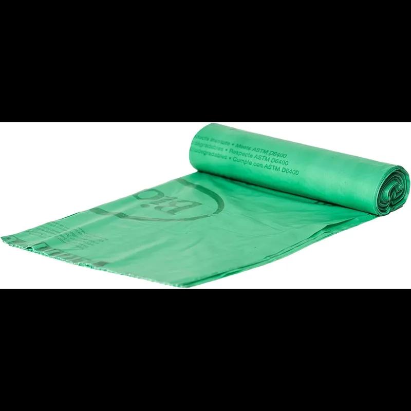 Compostable Liner 55X79 IN 96 GAL Resin 0.8MIL 10 Count/Roll 6 Rolls/Case 60 Count/Case