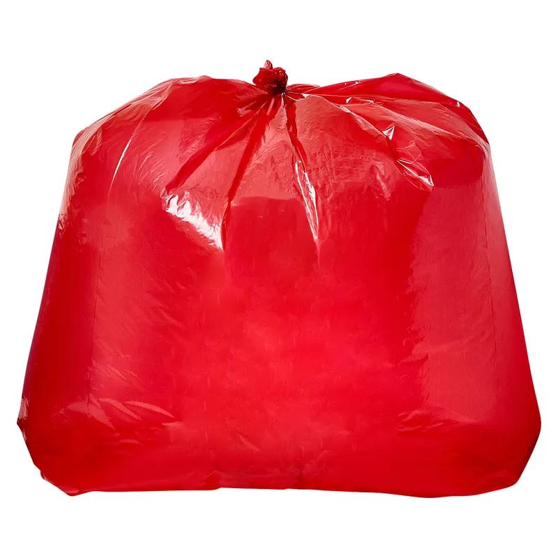 Can Liner 24X23 IN Red LLDPE 1MIL 250/Case