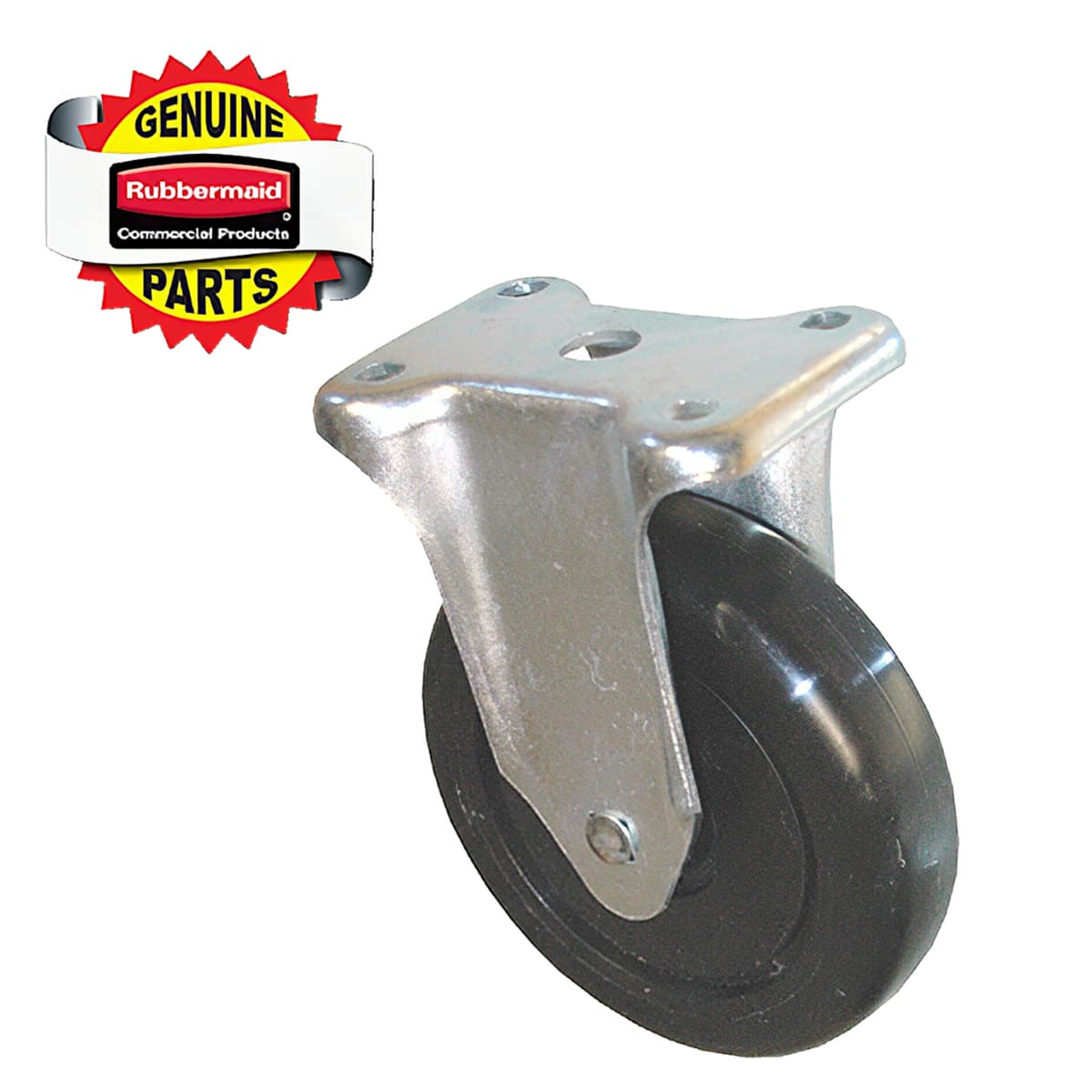 Rigid Caster 5 IN Black Metal Fits 4611, 4614, 4616, 4618, 4619 & 4716 1/Each