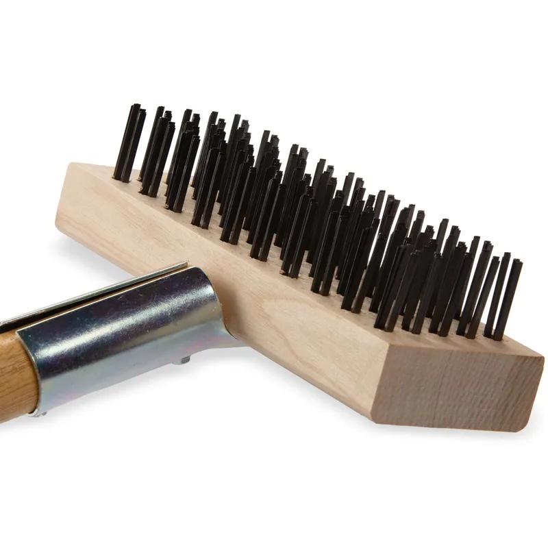 Sparta® Grill Scraper Brush 30 IN Wood Natural With Handle 1/Each