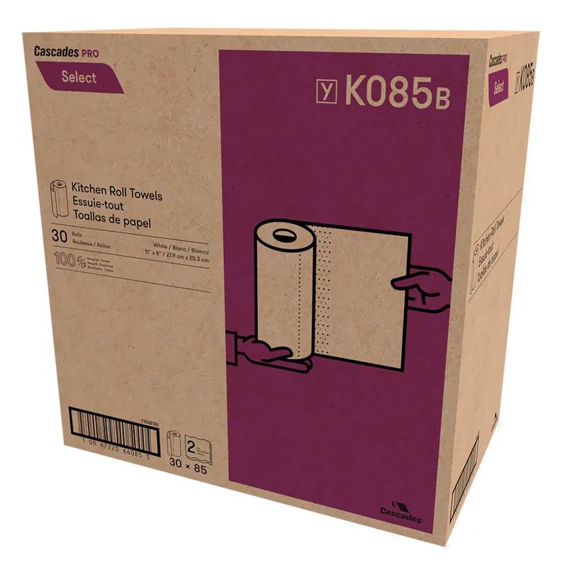Cascades PRO Household & Kitchen Roll Paper Towel 2PLY Standard Roll 85 Sheets/Roll 30 Rolls/Case 2550 Sheets/Case