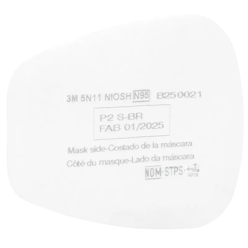 3M™ 5N11 Mask Replacement Filters 4.2X3.4 IN 100/Case