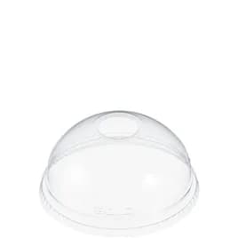 Dart® Lid Dome 3.993X1.849 IN PET Clear For 5.5-24 OZ Cold Cup With Hole Freezer Safe 100 Count/Pack 10 Packs/Case