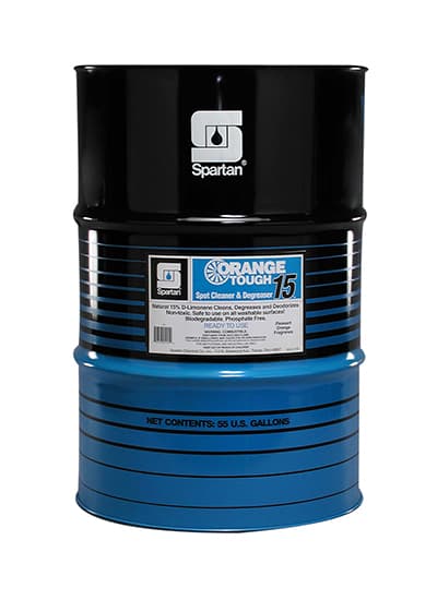Orange Tough® 15 Orange Degreaser 55 GAL Multi Surface Alkaline RTU Industrial Strength 1/Drum