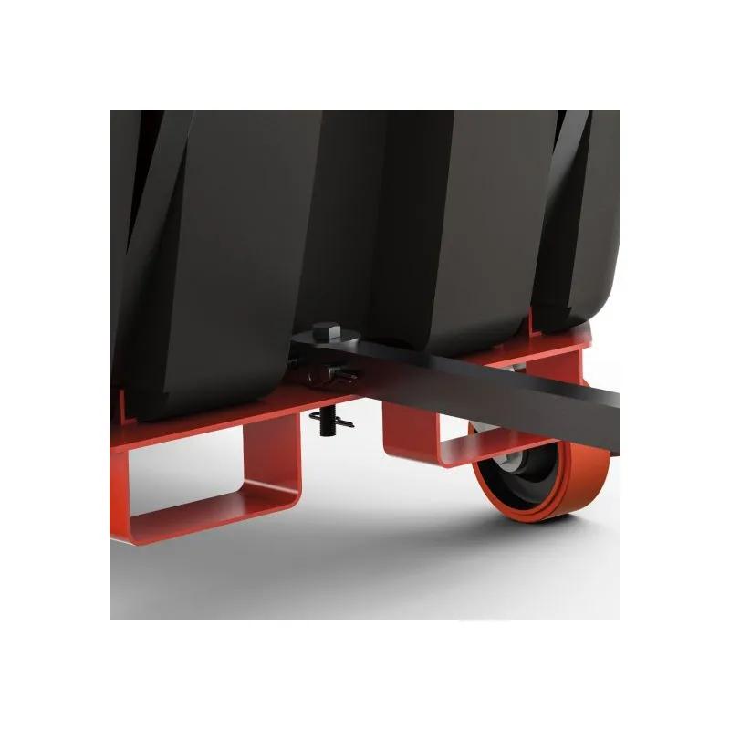 Utility Tilt Truck 85.87X41.28X49 IN 1.5 Cubic Yard Black Resin Heavy Duty 1/Case