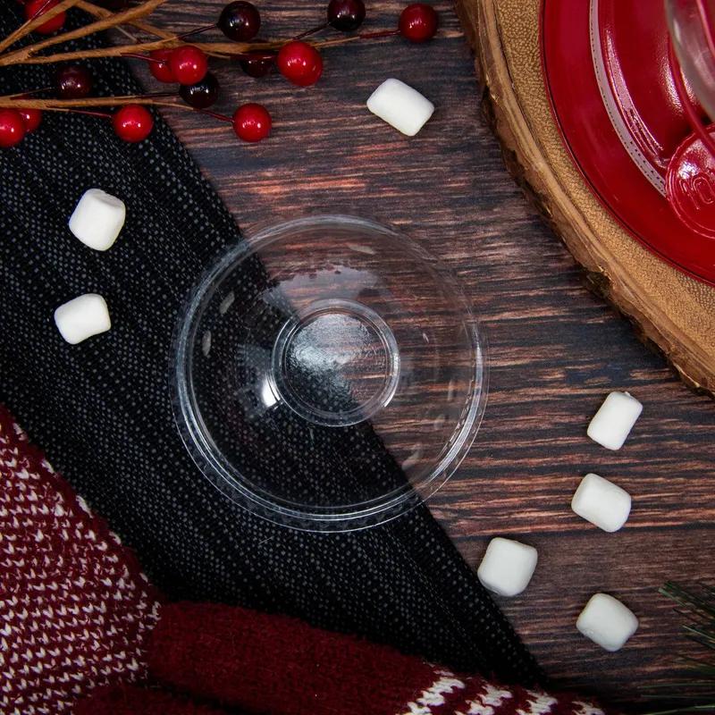 Dart® Lid Dome 3.243X1.48 IN PET Clear For 10 OZ Cold Cup No Hole Freezer Safe 100 Count/Pack 10 Packs/Case