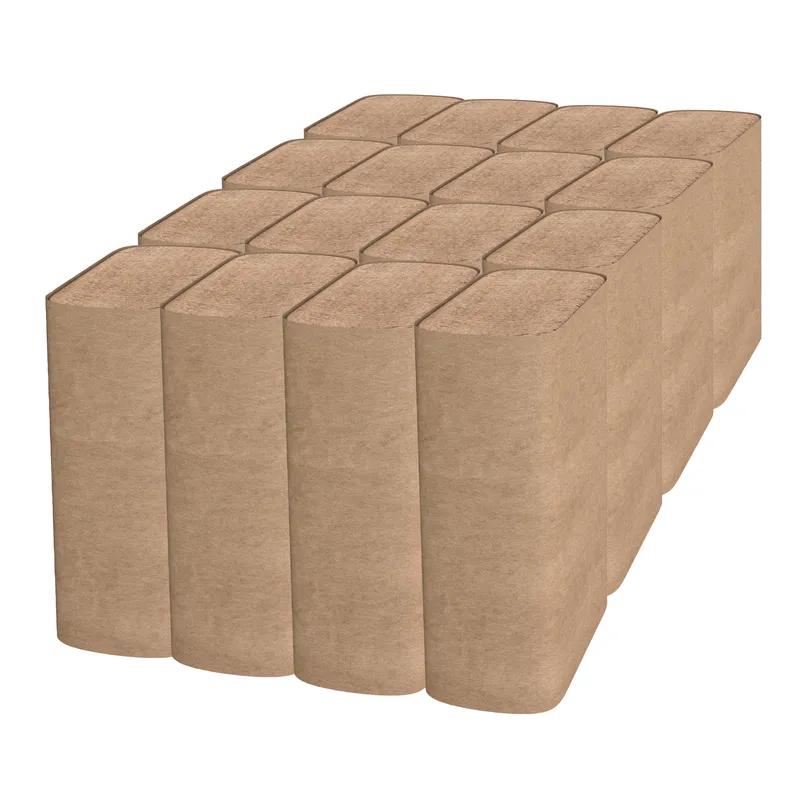 Cascades PRO Folded Paper Towel 9.1X9.5 IN Kraft Multifold 250 Sheets/Pack 16 Packs/Case 4000 Sheets/Case