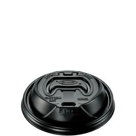 Dart® Optima® Lid Dome 3.85X0.98 IN HIPS Black For 12-24 OZ Hot Cup Reclosable Tab 100 Count/Pack 10 Packs/Case