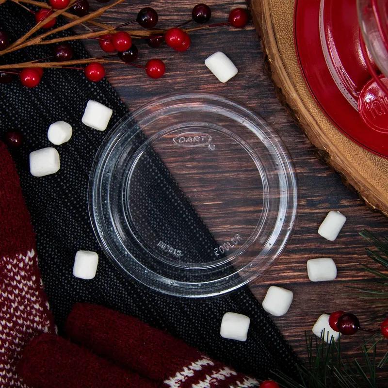 Dart® Lid Dome 4.3X0.6 IN OPS Clear For 20 OZ Take-Out Container Base No Hole 100 Count/Pack 10 Packs/Case