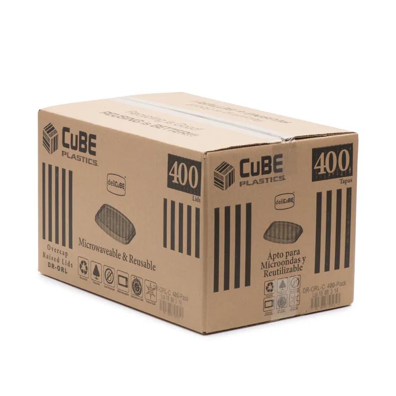 Lid Dome Plastic Clear For Container 400/Case