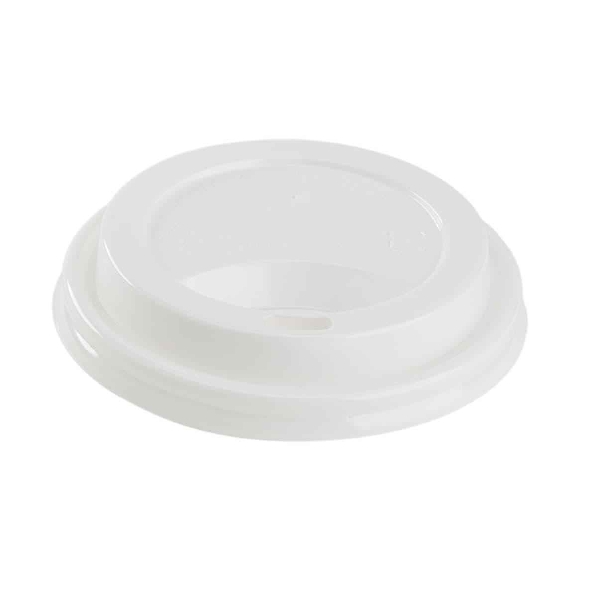Karat® Lid Dome 3.15 IN PP White For 8 OZ Hot Cup Sip Through 1000/Case