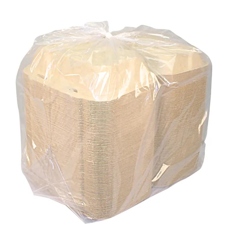 Greenware® Take-Out Container Hinged With Dome Lid 6.5X9.1X3.1 IN Molded Fiber Natural Rectangle 200/Case