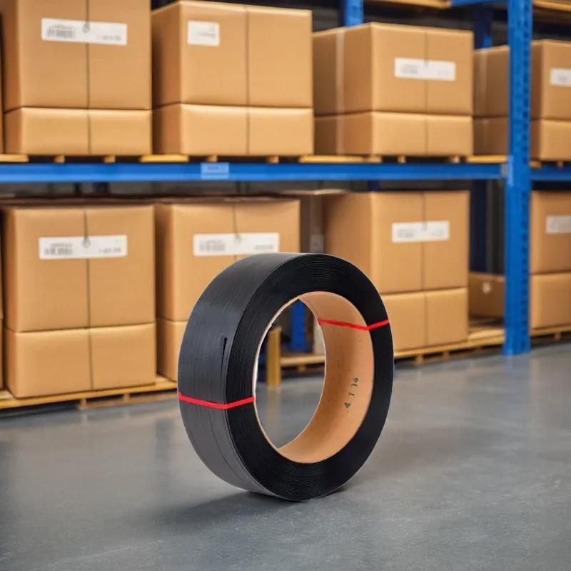 Strapping 0.5IN X7200FT Black PP 1/Case