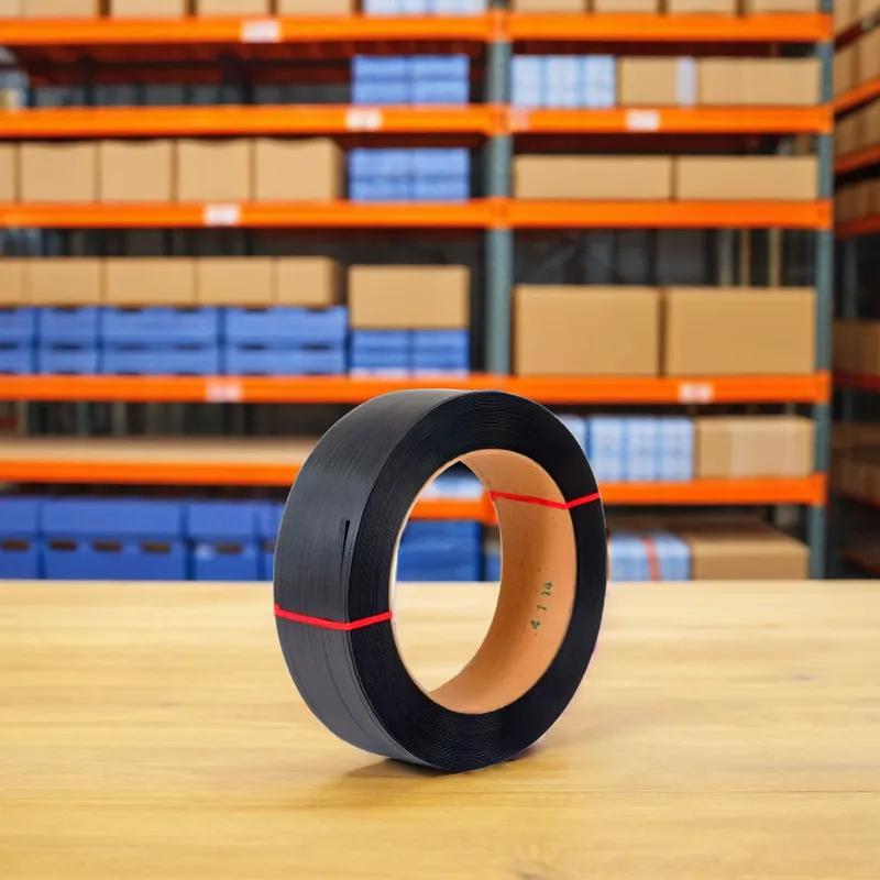 Strapping 0.5IN X7200FT Black PP 1/Case
