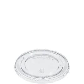 Dart® Lid Flat 3.984X0.355 IN PET Clear For 5.5-24 OZ Cold Cup No Hole Not Vented 100 Count/Pack 10 Packs/Case