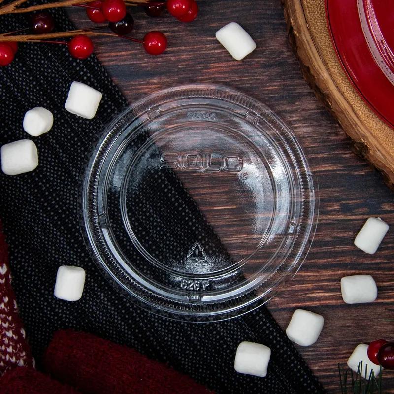 Dart® Lid Flat 3.984X0.355 IN PET Clear For 5.5-24 OZ Cold Cup No Hole Not Vented 100 Count/Pack 10 Packs/Case