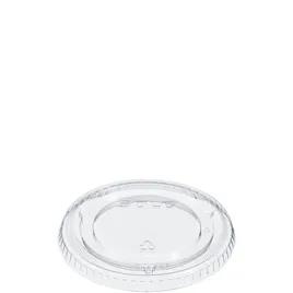 Dart® Lid Flat 3.748X0.369 IN PET Clear For 20 OZ Cold Cup No Hole Not Vented Freezer Safe 100 Count/Pack 10 Packs/Case