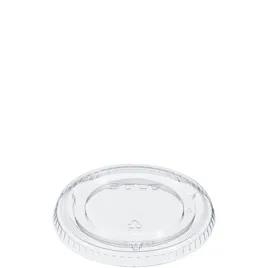 Dart® Lid Flat 3.748X0.369 IN PET Clear For 20 OZ Cold Cup No Hole Not Vented Freezer Safe 100 Count/Pack 10 Packs/Case