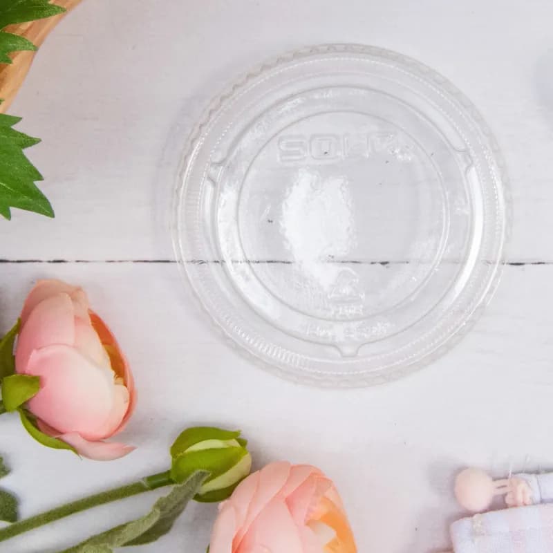 Dart® Lid Flat 3.748X0.369 IN PET Clear For 20 OZ Cold Cup No Hole Not Vented Freezer Safe 100 Count/Pack 10 Packs/Case