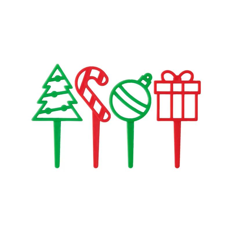 Cake & Cupcake Topper Pick Plastic Assorted Holiday Cutout Icon 1/Each