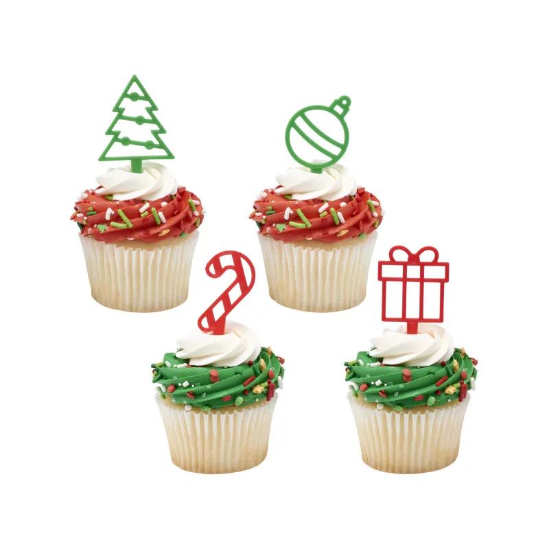 Cake & Cupcake Topper Pick Plastic Assorted Holiday Cutout Icon 1/Each
