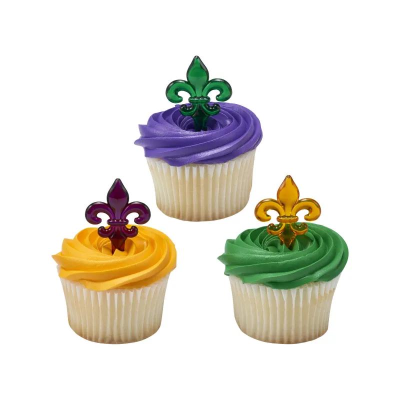 Cake & Cupcake Topper Pick 1.3IN X2.5FT Fleur 144/Each