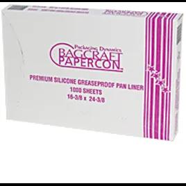 Bagcraft® Pan Liner 16.375X24.375 IN Silicone-Lined Paper White Grease Resistant 1000/Case