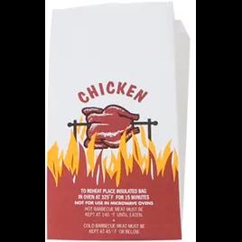 Bagcraft® Chicken Bag 7X4X14 IN 0.5 GAL Foil-Lined Paper Insulated 500/Case