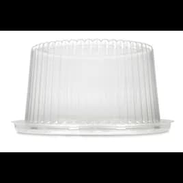 DisplayCake® Cake Container & Lid Combo With High Dome Lid 7 IN PS Clear Deep 2-3 Layer 180/Case